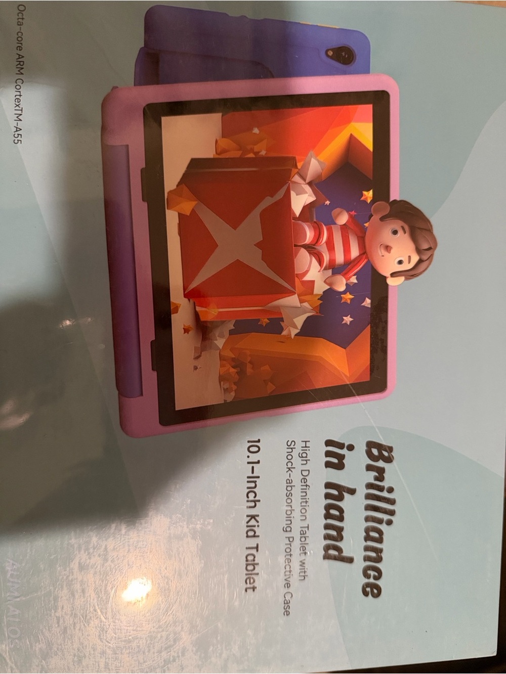 10.1-Inch Kids Tablet Protective Case - Pink & Purple